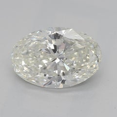 GIA Certified 1.4 Carat Oval Cluster Vintage Flower Diamond Ring