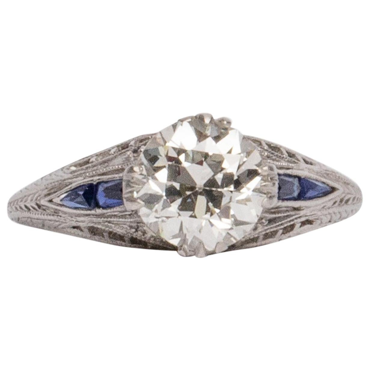 GIA Certified 1.40 Carat Diamond Engagement Ring