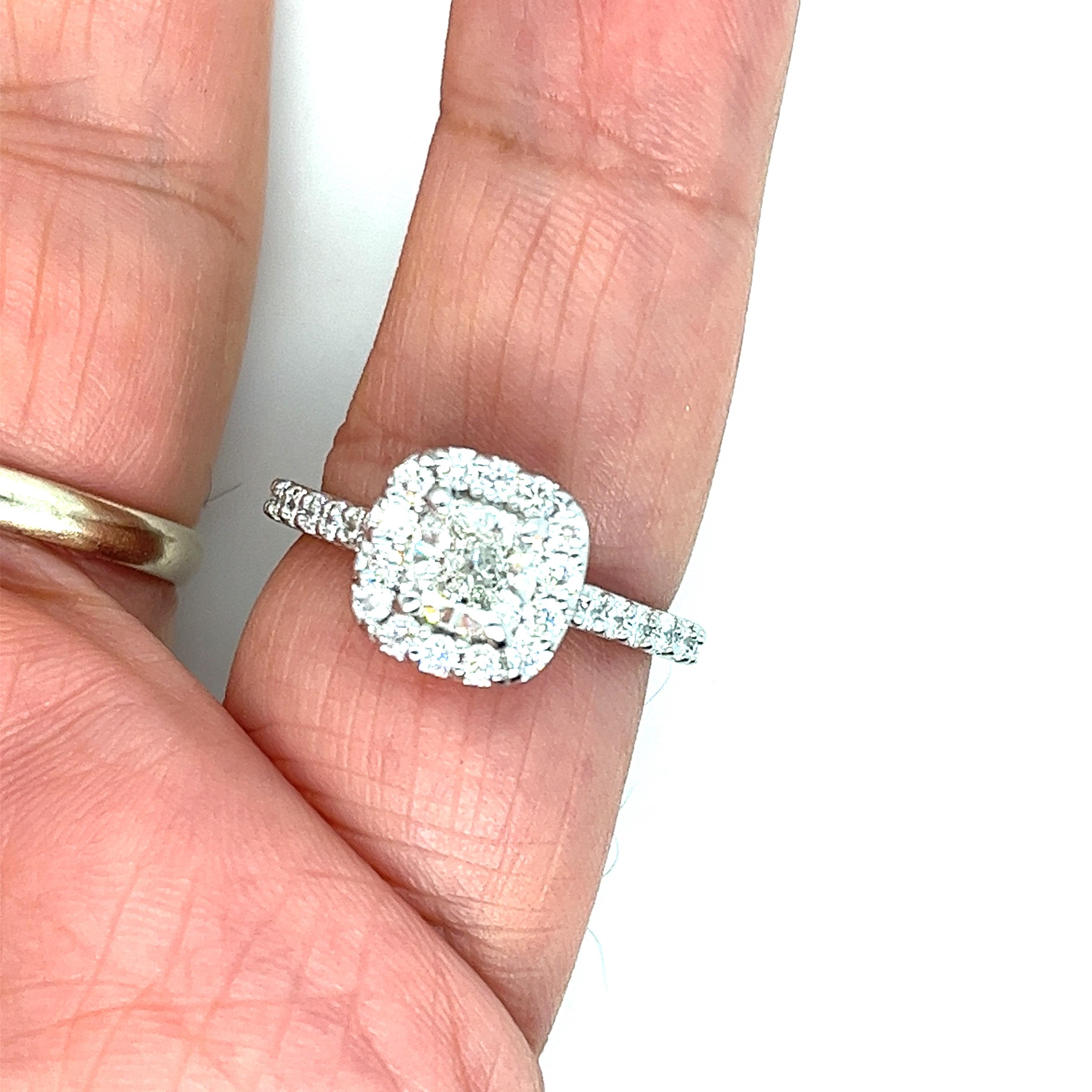G.I.A. zertifiziert 1,40 Karat Tw. Verlobungsring aus Platin mit kugelförmigem Diamant Damen im Angebot