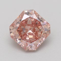 GIA Certified 1.41 Carat Fancy Brown Pink I2 Clarity Diamond