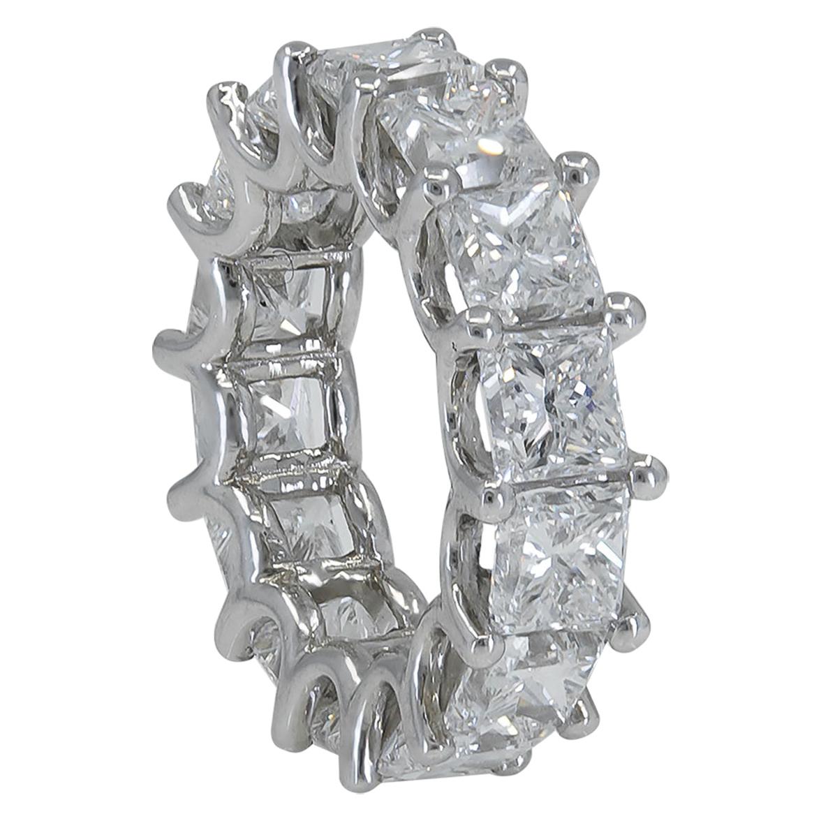 Spectra Fine Jewelry GIA Certified 14.10 Carat Diamond Eternity Ring For Sale