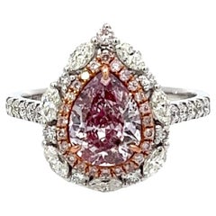 GIA Certified 1.42 Carat Pink Diamond Ring