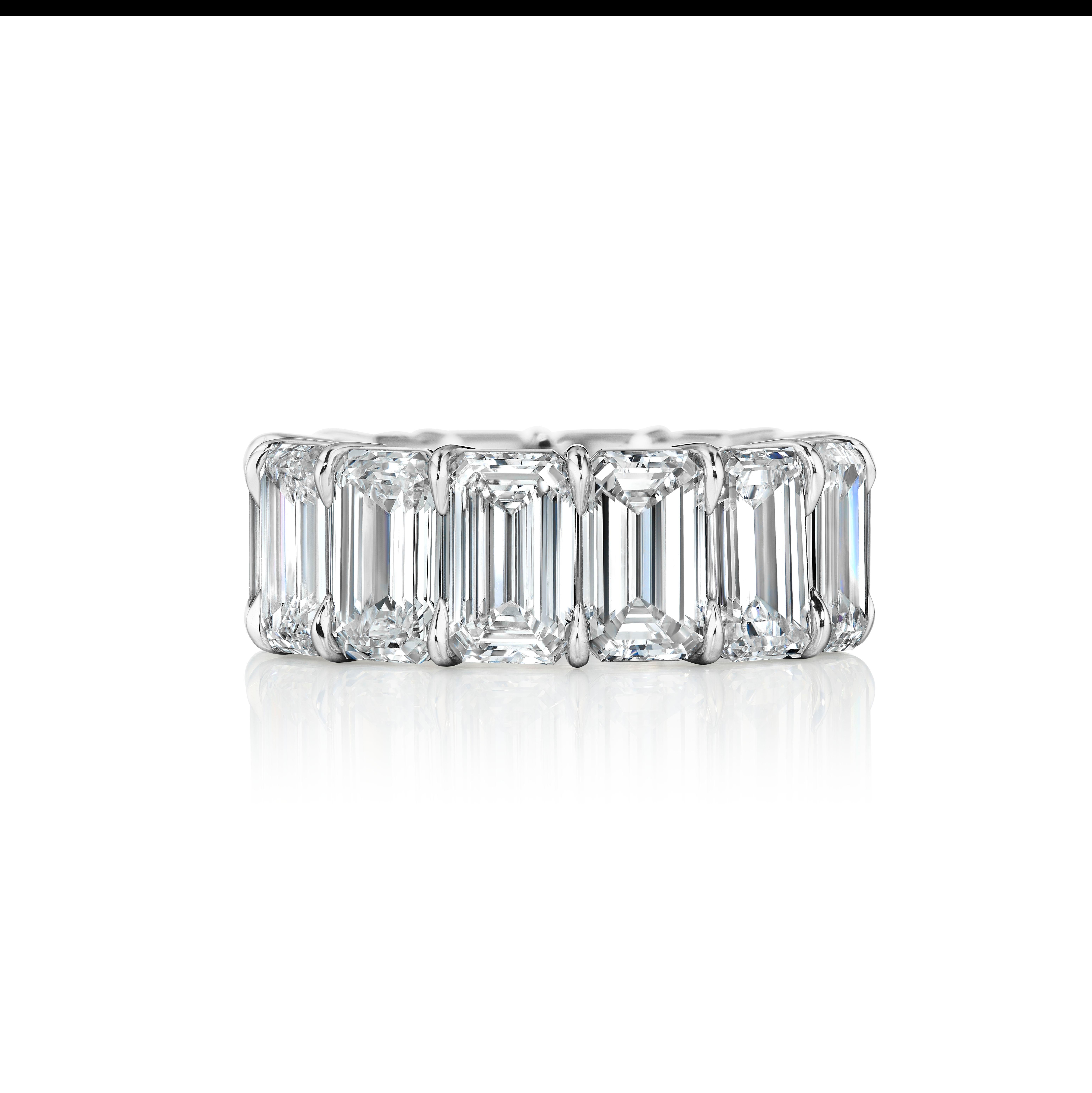 emerald cut diamond eternity band itshot