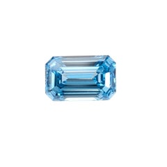 GIA Certified 1.43CT HPHT VS1 Emerald Cut Natural Blue Diamond