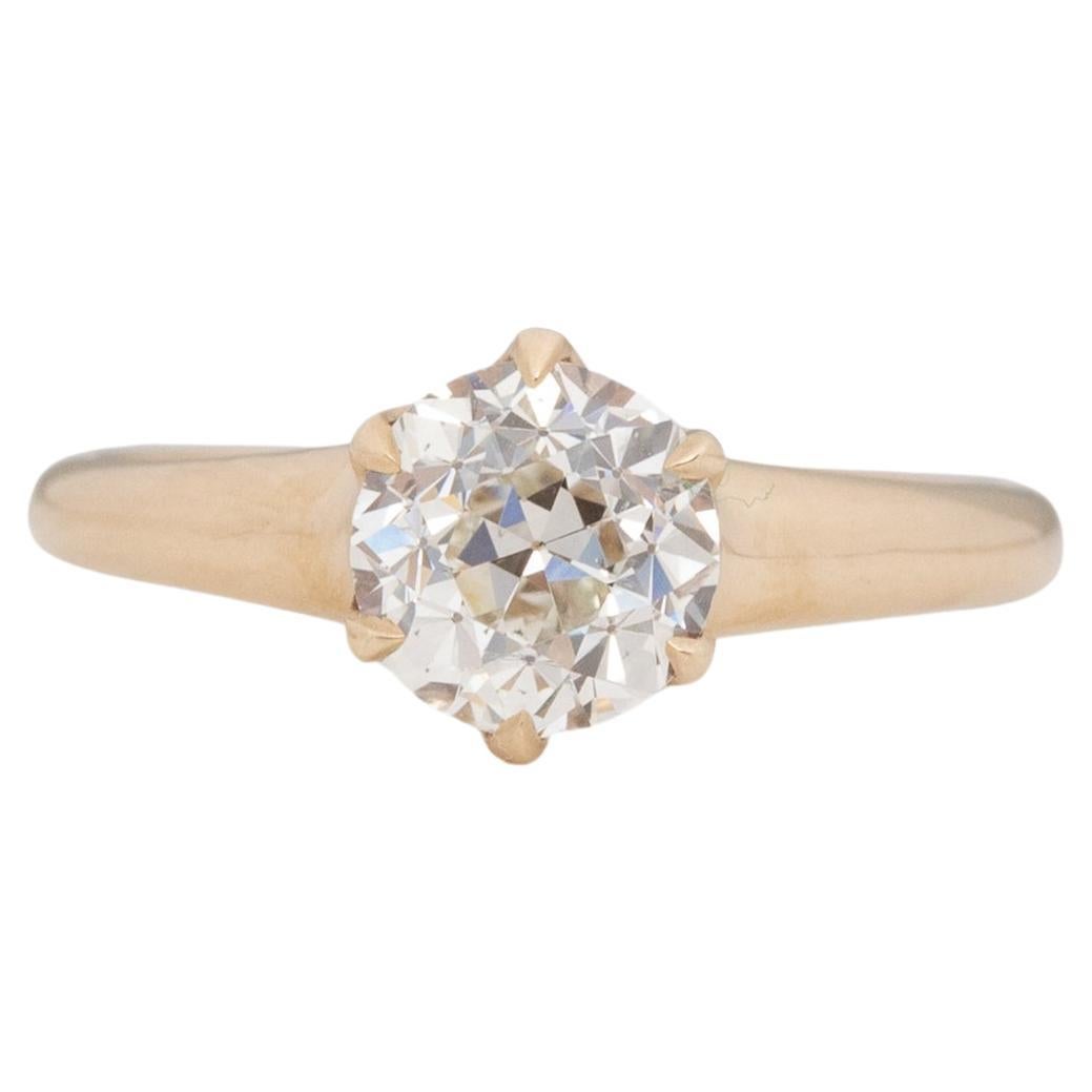 Bague de fiançailles en diamant certifié GIA de 1,44 carat 