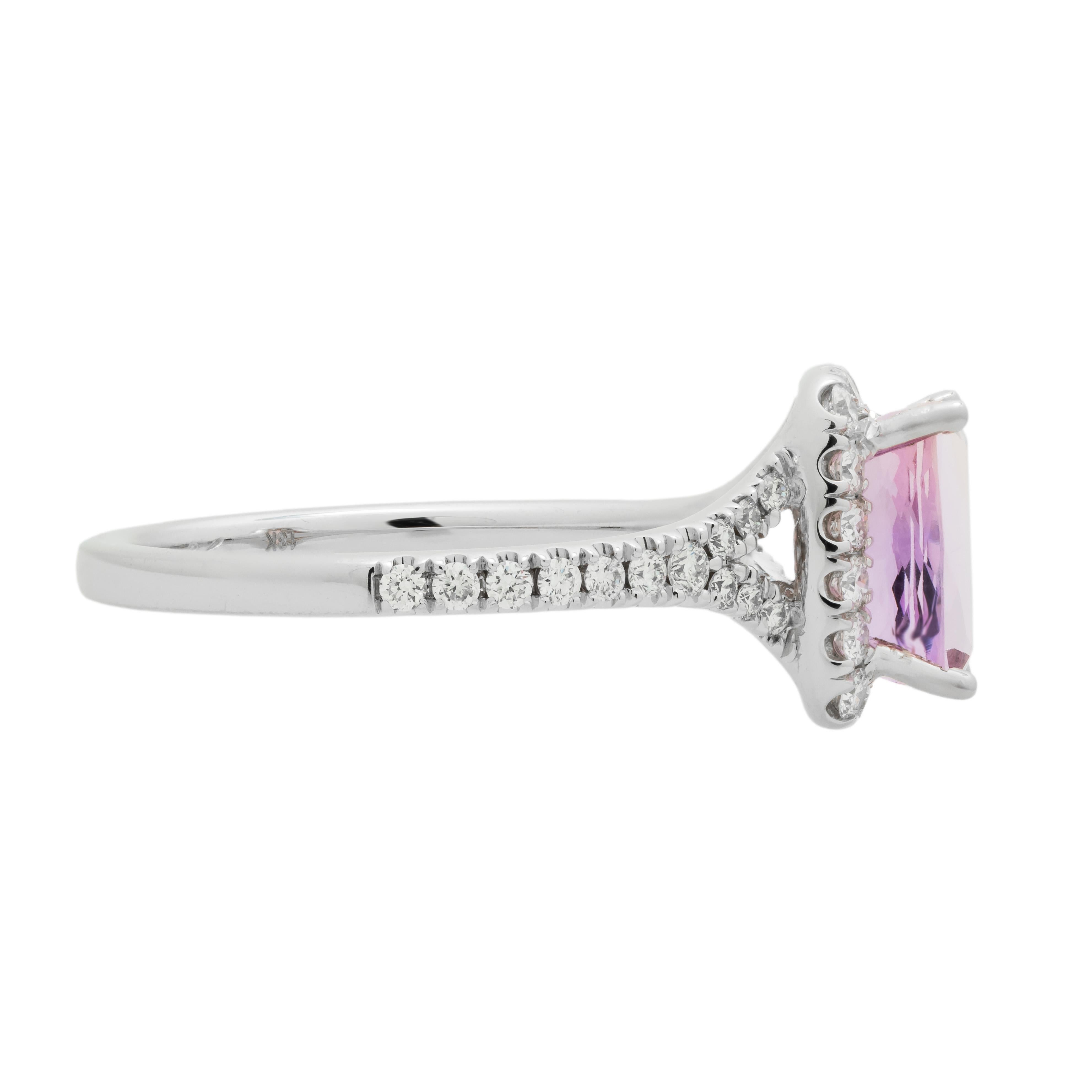 light pink topaz ring