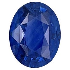 GIA Certified 14.68 Carat Oval Blue Ceylon Sapphire