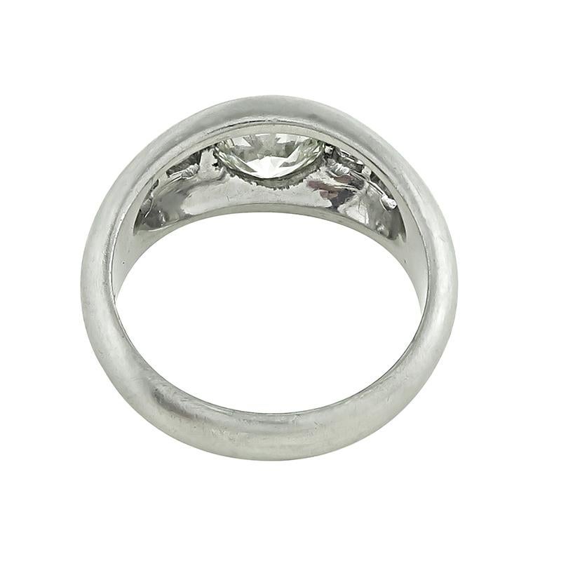Old European Cut GIA Certified 1.47ct Diamond Men's Ring For Sale
