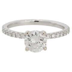GIA Certified 1.49 Carat Diamond Solitaire Engagement Ring 18 Karat in Stock