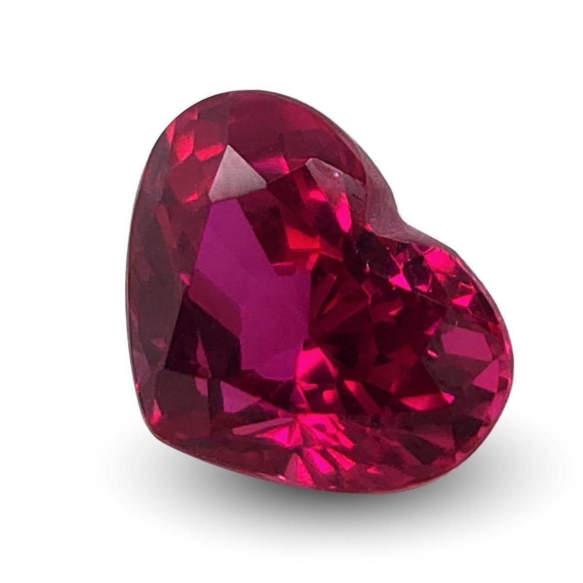 Mixed Cut GIA Certified 1.49 Carats Heated Mozambique Ruby For Sale