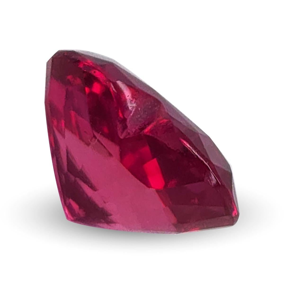 GIA Certified 1.49 Carats Heated Mozambique Ruby In New Condition For Sale In Los Angeles, CA