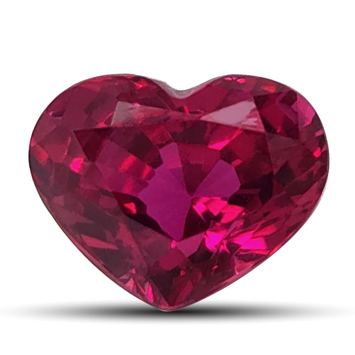 Women's or Men's GIA Certified 1.49 Carats Heated Mozambique Ruby For Sale