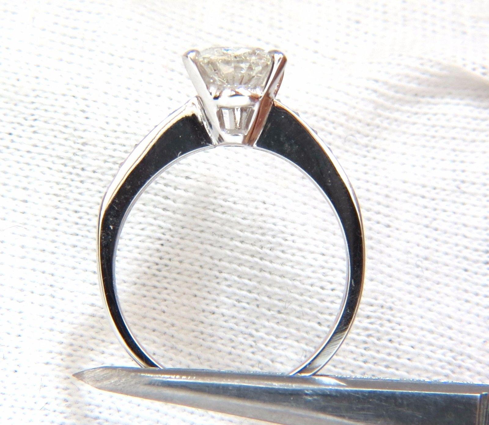 Bague en diamant en forme de poire de 1,49 carat avec accents ronds de 0,20 carat, 14 carats, certifié GIA en vente 2