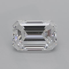 GIA Certified 1.4ct Emerald Cut Diamond Octagon Halo White Gold Pendentif