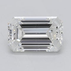 GIA Certified 1.5 Carat Emerald East-West Three-Stone Platinum Diamond Ring (bague à trois pierres en platine)