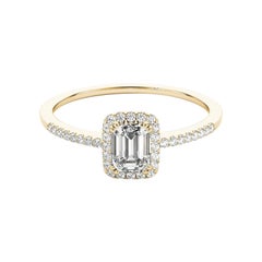 GIA Certified 1.5 Carat Emerald Halo Filigree Basket Diamond Ring