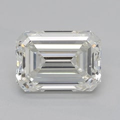 Esmeralda de 1.5 quilates certificada por el GIA Anillo de diamantes solitario en platino con garras