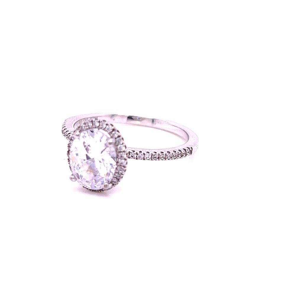 For Sale:  GIA Certified 1.5 Carat Oval Diamond Platinum Ring 3