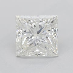 GIA Certified 1.5 Carat Three-Stone Trillion & Princess Platinum Diamond Ring