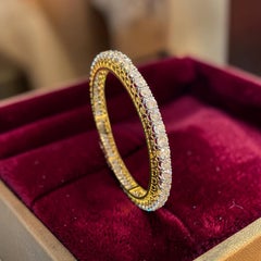 GIA zertifiziert 15 Karat F/VS1 Runde Brillanten Eternity Armreif 18K Gold