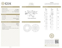 GIA Certified 1.50 Carat Brilliant Cut Loose Diamond G / IF
