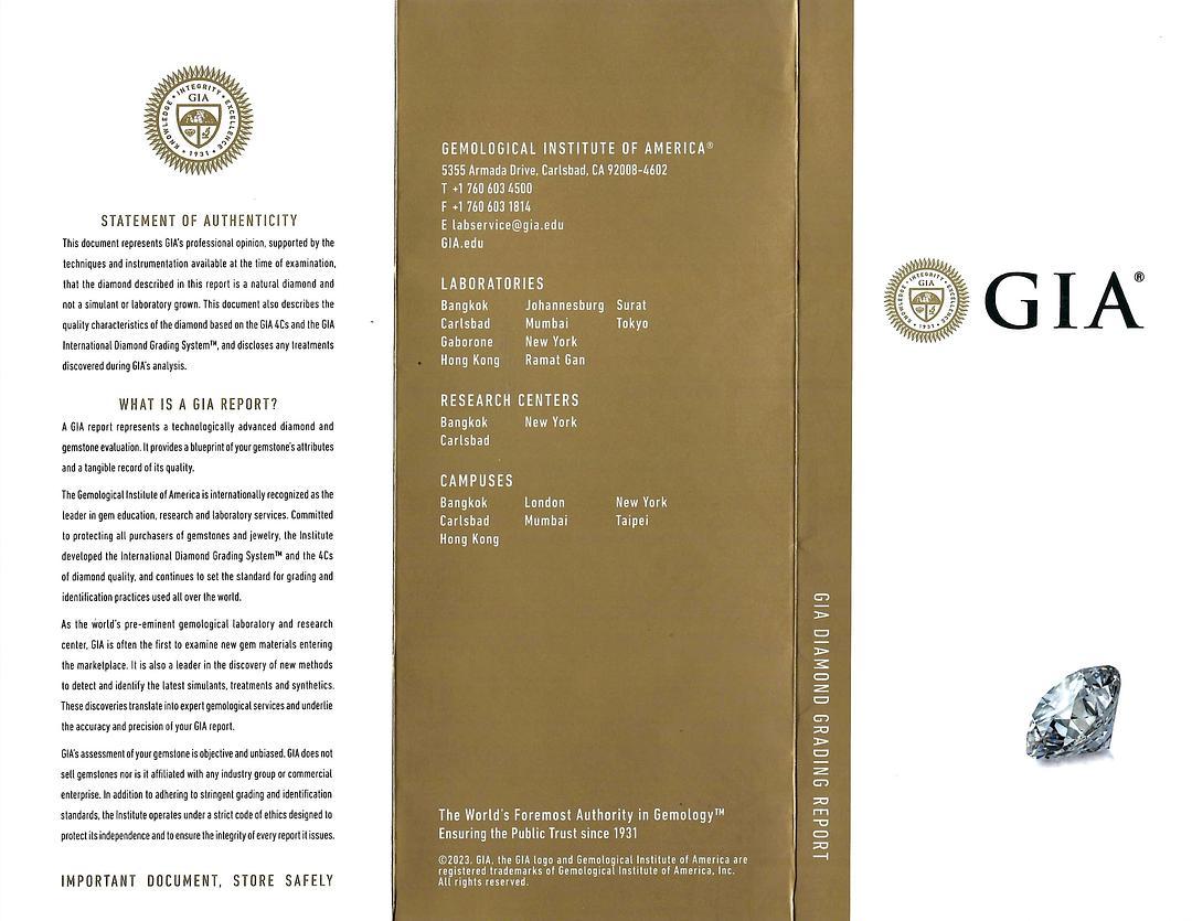 GIA zertifiziert 1,50 Karat Kissenschliff Diamant Weißgold Ring im Angebot 1