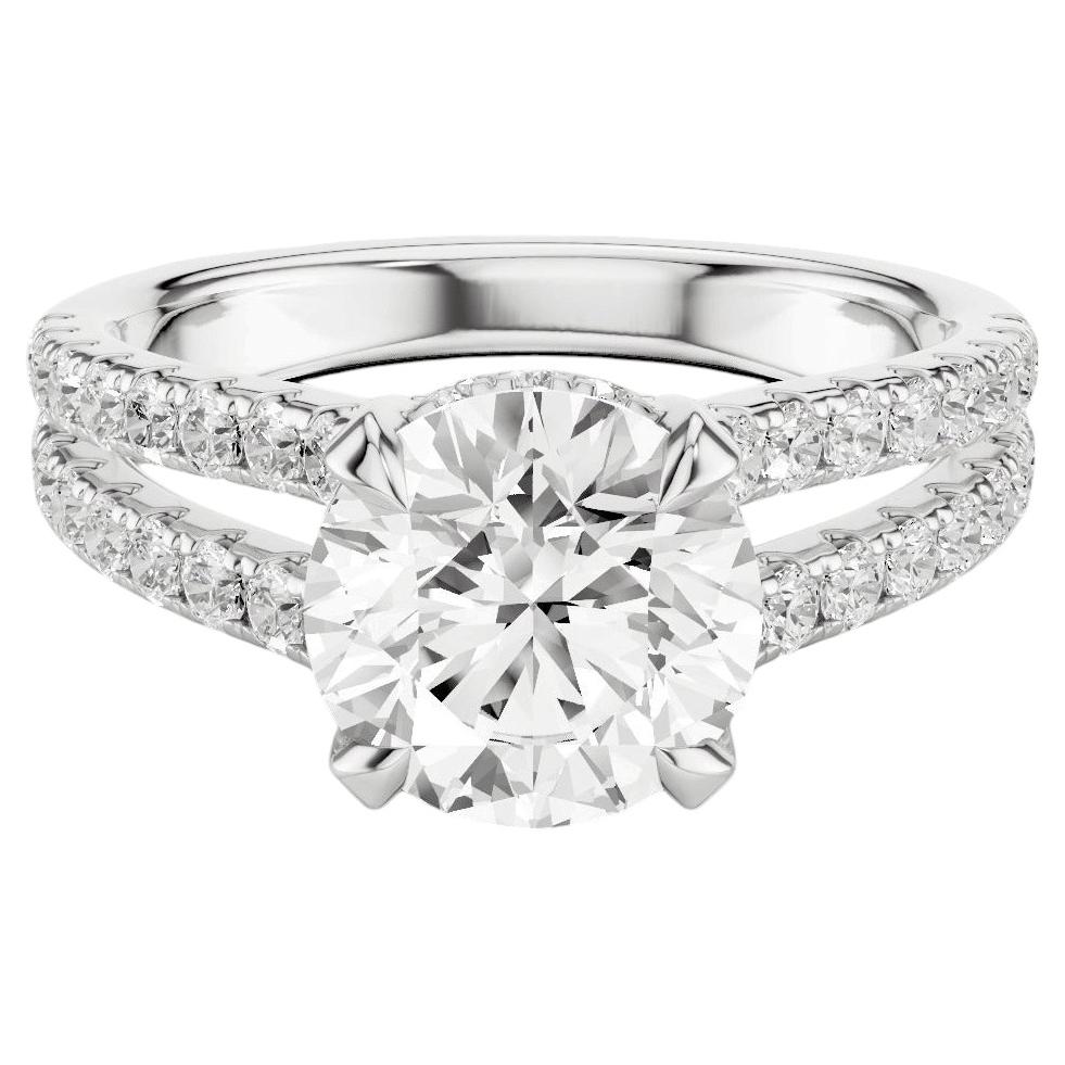GIA-zertifizierter Ring mit einem 1,50-Karat-Diamanten der Güteklasse D, Lose „Flawless“, Typ IIa, H&A, aus 18-karätigem Weißgold