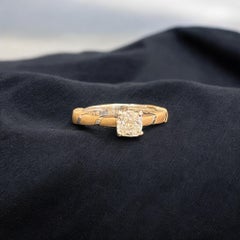 GIA Certified 1.50 Carat D VVS1 Round Brilliant Diamond Ring 18K Two-Tone Gold