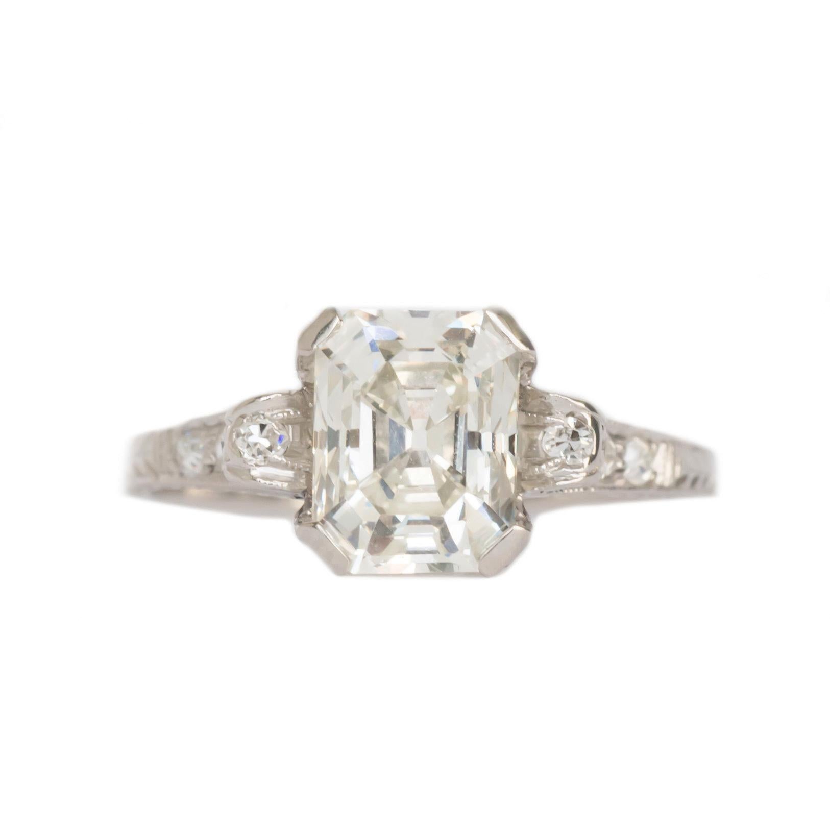 GIA Certified 1.50 Carat Diamond Platinum Engagement Ring