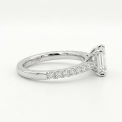 GIA Certified 1.50 Carat Emerald Diamond Ring