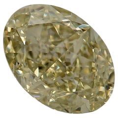Diamante certificato GIA da 1,50 carati, colore giallo tendente al marrone e al verde, purezza VS2