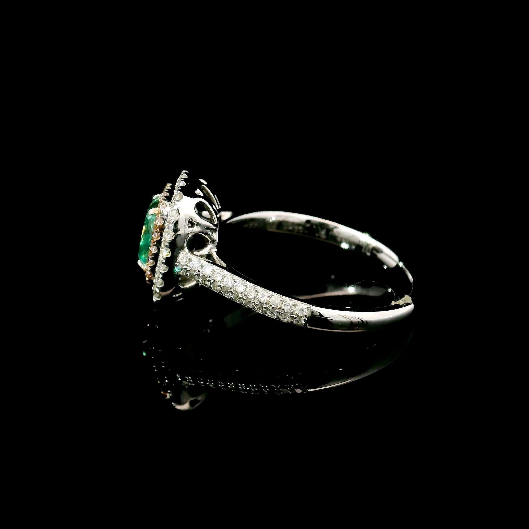 GIA Certified 1.50 Carat Fancy Greenish Yellow SI1 Clarity Diamond Ring For Sale 1