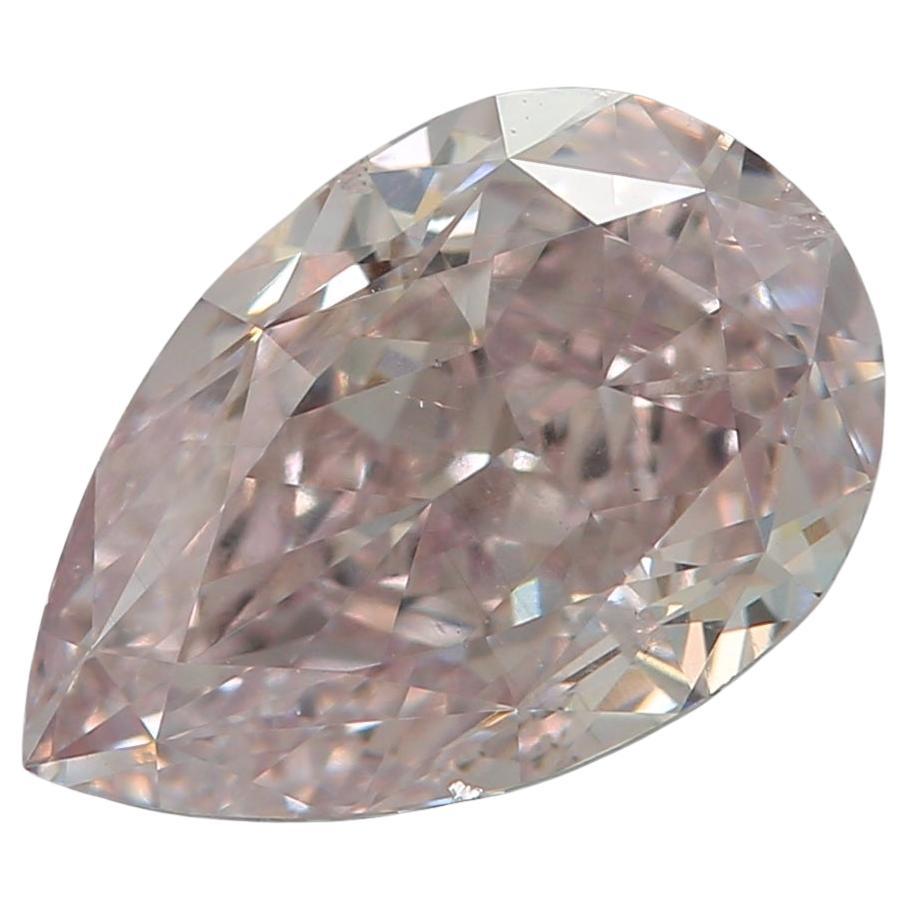 GIA Certified 1.50 Carat Fancy Light Orangy Pink SI2 Clarity Diamond