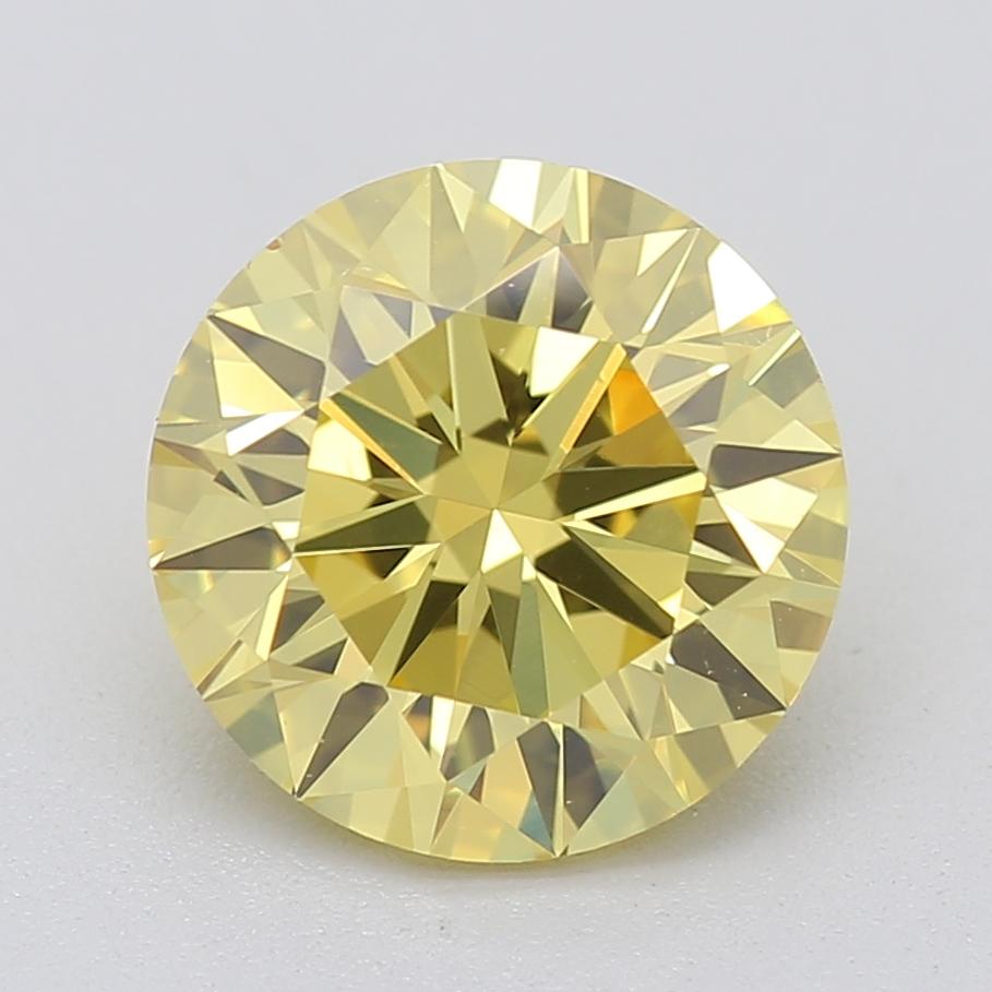Certificate: GIA
Report Number: 2161889578
Shape And Cut: Round
Carat Weight: 1.50 carat
Measurements: 7.22 x 7.18 x 4.52 mm
Color Grade: Fancy Vivid Yellow

FEATURES OF THE DIAMOND:

This fancy vivid yellow diamond is one of the most coveted and