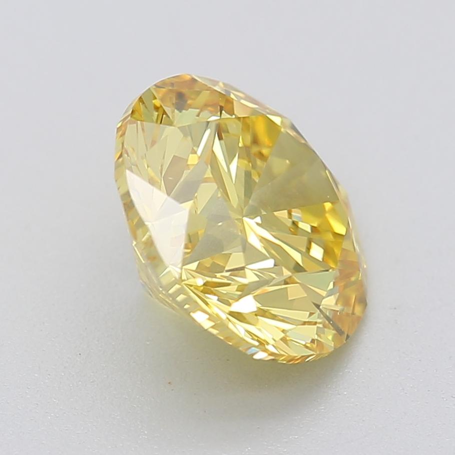 Women's or Men's GIA Certified 1.50 Carat Fancy Vivid Yellow VS1 Clarity Diamond For Sale