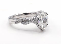 GIA Certified 1.50 Carat G VS1 Pear Shape Diamond Verragio Engagement Ring