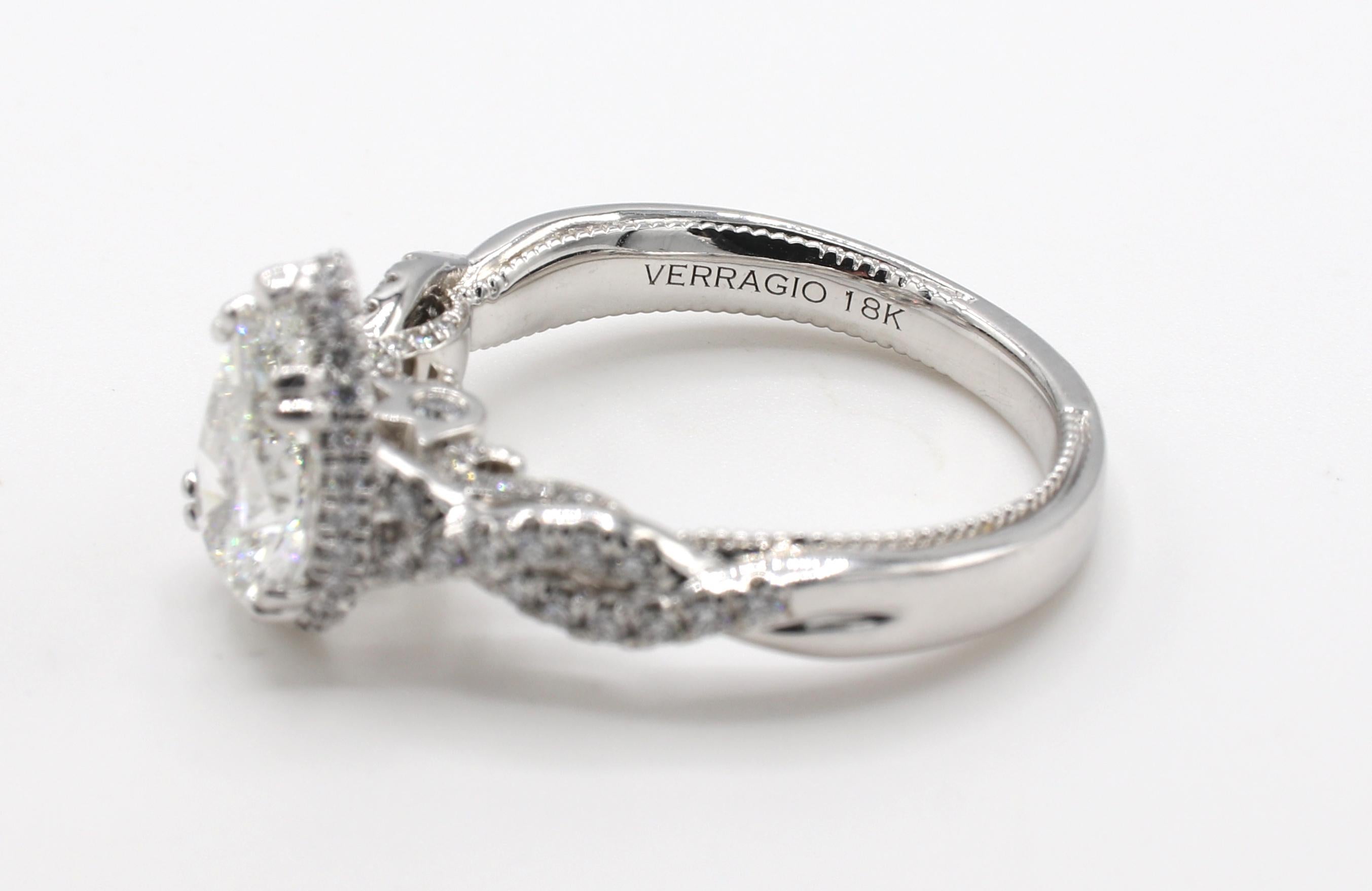 Modern GIA Certified 1.50 Carat G VS1 Pear Shape Diamond Verragio Engagement Ring