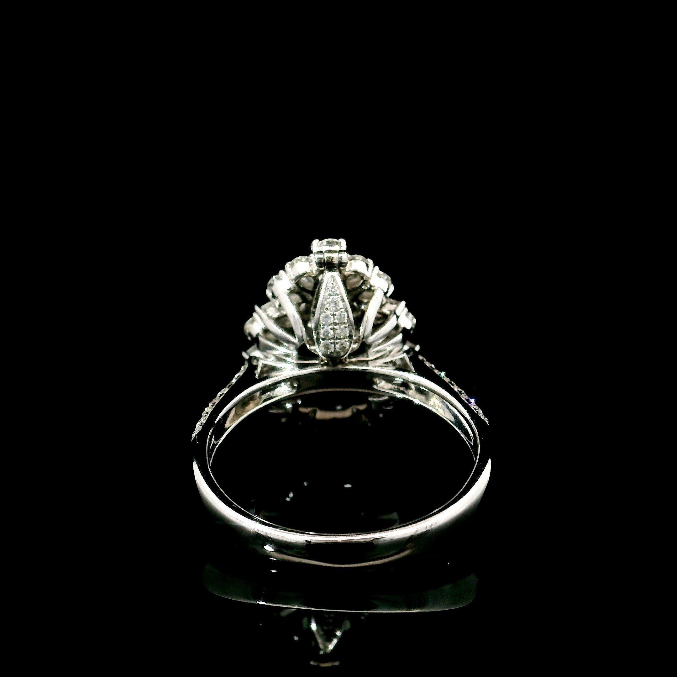 Women's or Men's GIA Certified 1.50 Carat Light Pink SI2 Clarity Diamond Ring For Sale