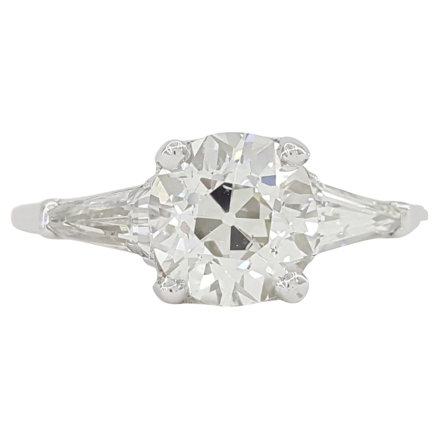 Impressive Rings GIA Certified 5.06 Carat Old European Cut Diamond Impressive Ring For ...