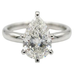 GIA Certified 1.50 Carat  Pear Cut Natural Diamond Loose Teardrop