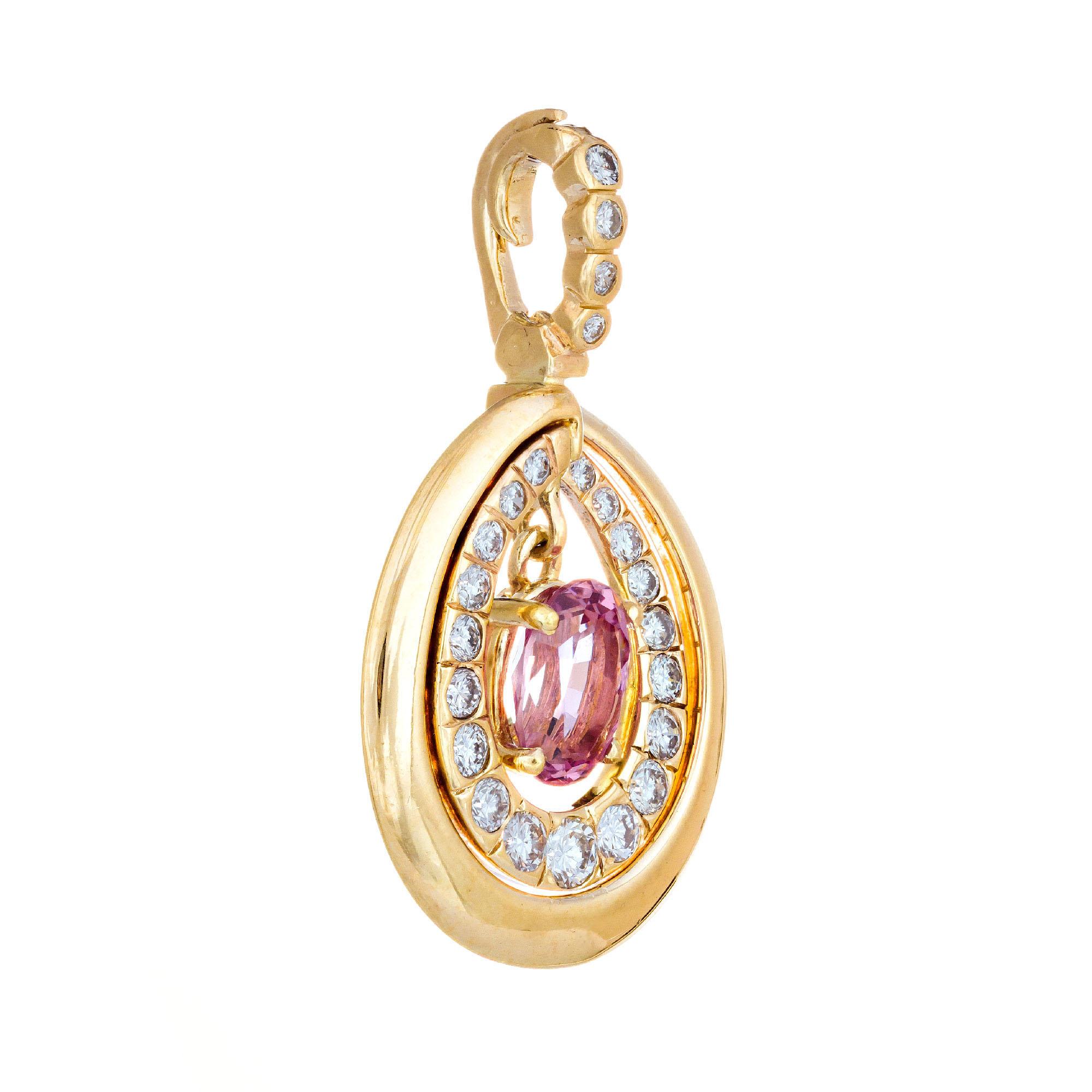 pink spinel pendant