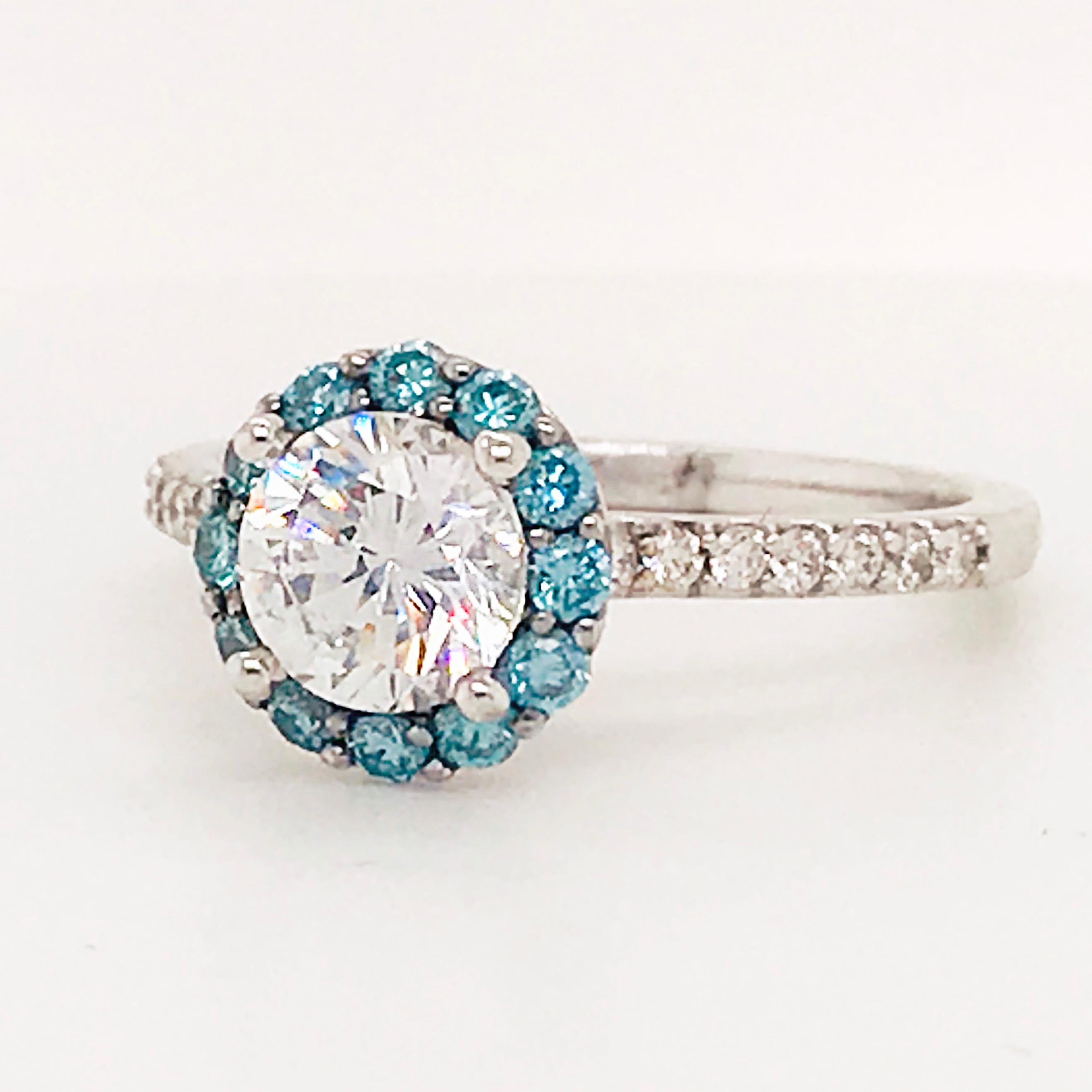 ice blue diamond ring