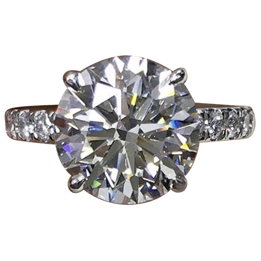 GIA Certified 1.90 Carat G SI1 Triple Excellent Cut Diamond Ring For