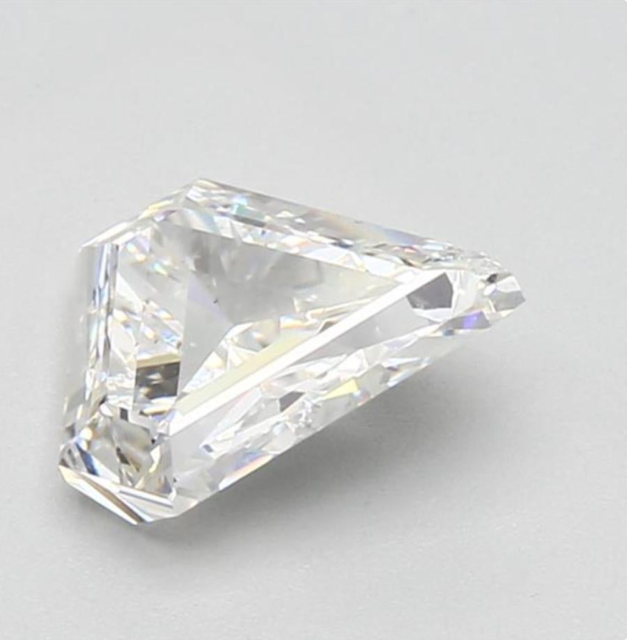 Gia zertifizierter 1,50 Karat Weißer Modified Schild Step Cut Loser natürlicher Diamant (Schildschliff) im Angebot