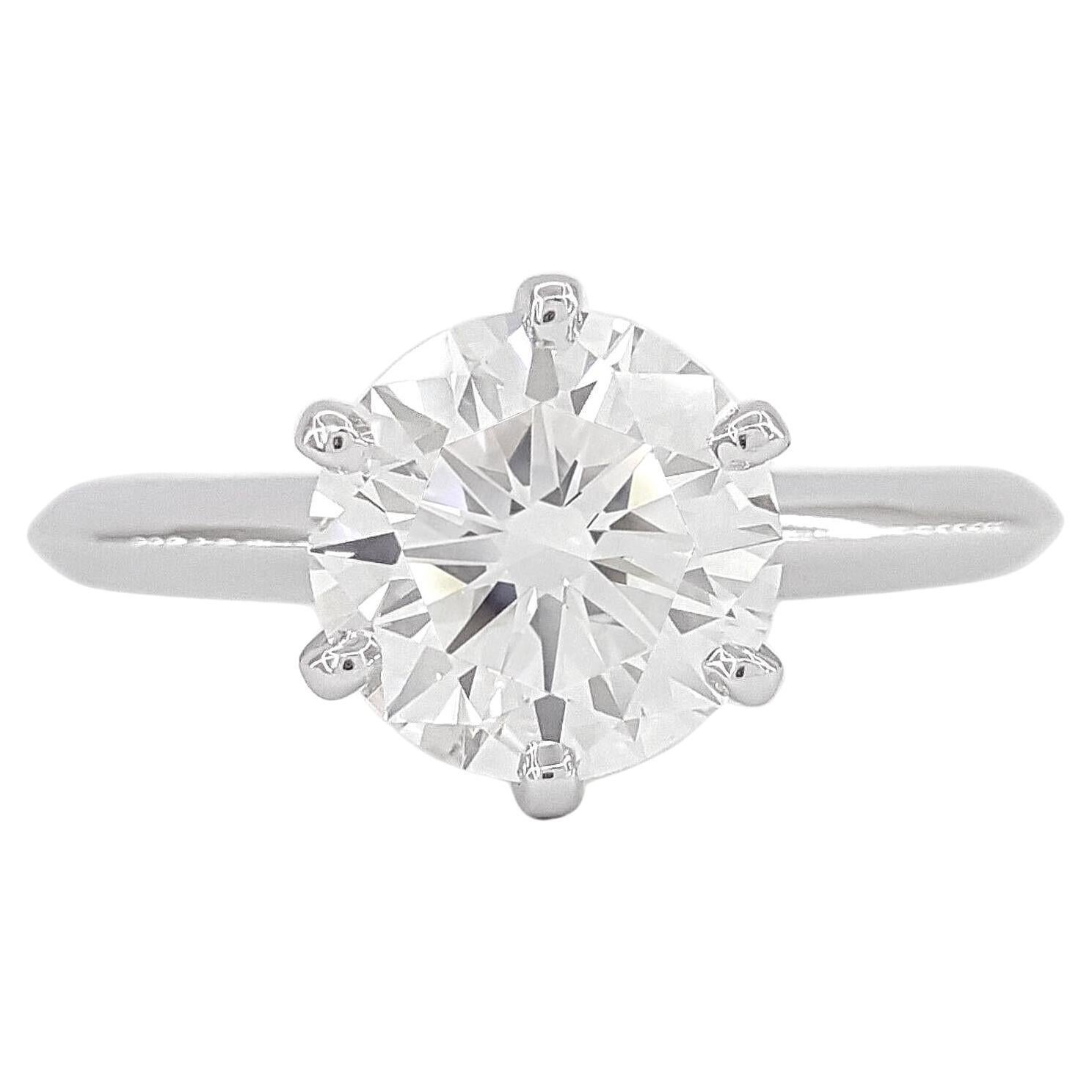 GIA Certified 1.50 Ct Round Brilliant Cut Diamond Ring For Sale