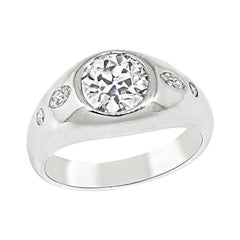 GIA Certified 1.50ct Diamond 14k White Gold Ring