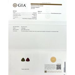 GIA Certified 1.50ct Natural Colour Change Garnet Natural Pear Cut Rare Gem