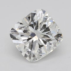 GIA Certified 1.51 Carat Cushion Halo Pave Cathedral Diamond Ring