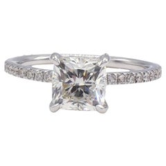 GIA Certified 1.51 Carat Cushion J SI2 Diamond Engagement Ring 