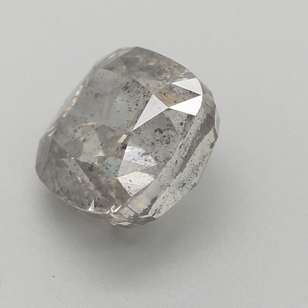 GIA-zertifiziert 1,51 Karat Fancy Dunkelgrauer I2 Reinheit Diamant für Damen oder Herren im Angebot